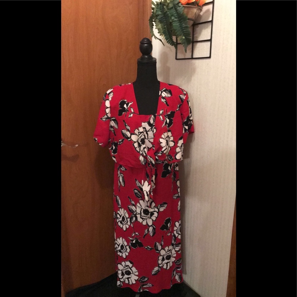Floral 2 Piece Dress